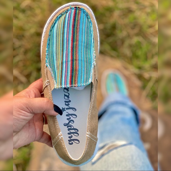 Gypsy Jazz Shoes - 🚨Restocked🚨Striped Slipon Loafers